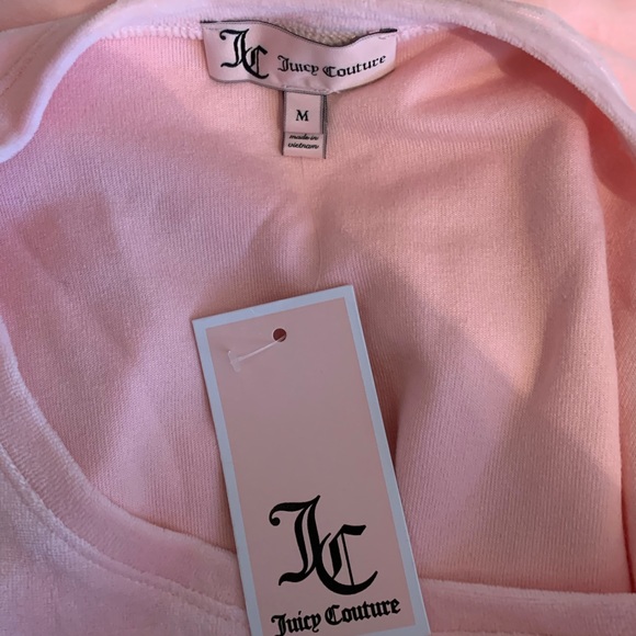 NWT Juicy Couture Velour Shark Bite Sweatshirt - Picture 8 of 8